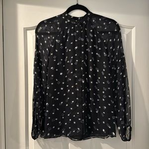 Massimo Dutti Long Sleeve Blouse